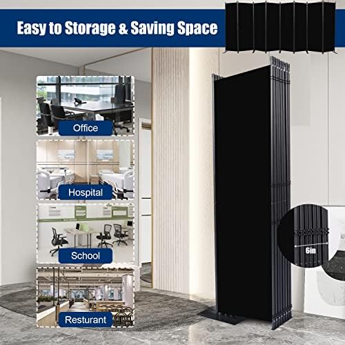 Room Divider 8 Panel-176''Wide,6FT Room Dividers and Folding Privacy Screen - Image 4