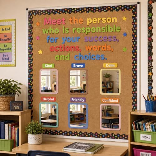 Dandat 10 Pcs 6x4 Shatter Proof Unbreakable Kids Mirrors, Mixed Colors - Image 6