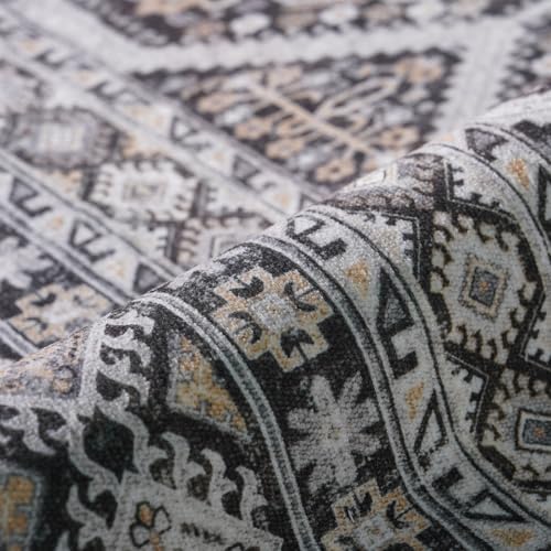 Large Area Rug 10x14 Non-slip: Washable Rug for Living Room Floor Black - Image 7