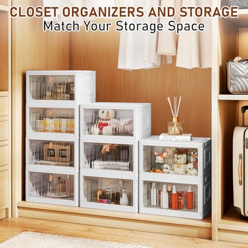 Wise Oannes Closet Organizers and storage, Storage cabinet with Wheels, 23QT, White - Image 5