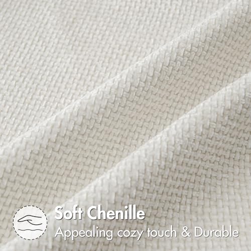 MIULEE Decorative Couch Throw Pillow Covers 18x18 in Pure White 2 Pack - Image 6