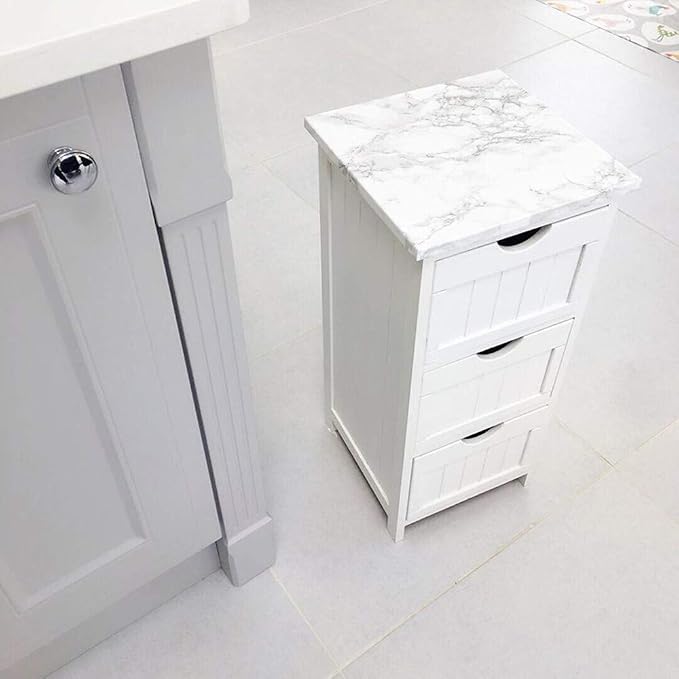 Marble Contact Paper White Peel and Stick Wallpaper for Kitchen Countertop | 17.71" x 196.8" Thick Gray Granite PVC Roll for Cabinet Furniture Renovated Easy to Remove Without Leaving Glue Upgrade - Image 6