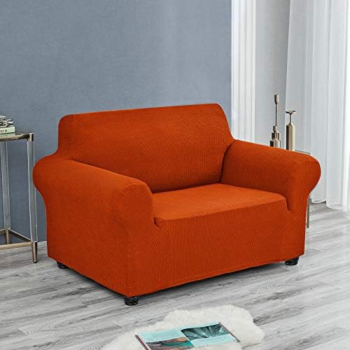 Joccun Stretch Chair Couch Cover,1-Piece Sofa Slipcover Spandex Jacquard Fabric Sofa Covers with Elastic Bottom,Furniture Protector for Dogs,Cats,Kids(Armchair,Pureed Pumpkin) - Image 4