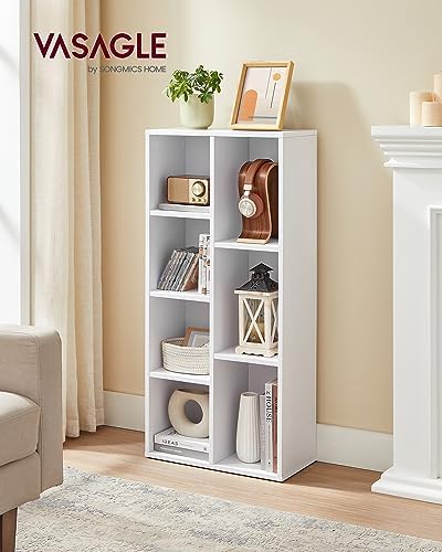 VASAGLE Set of 2 Bookshelves, 5 Cubes, 19.7 x 9.4 x 41.7 Inches - Image 2