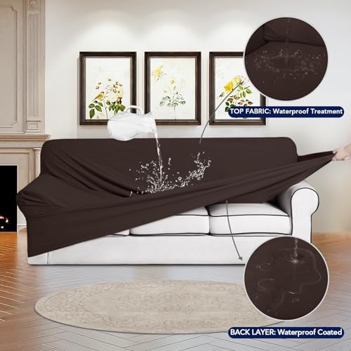 PureFit Waterproof Loveseat Couch Cover Slipcovers for Couches and Sofas - Image 3