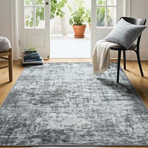Modern Abstract 3x5 Rug, Non Slip Entryway Rug, Soft Machine Washable Rugs - Image 4