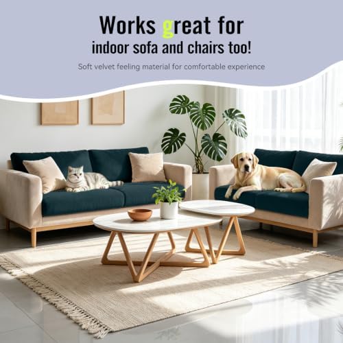 8Pcs Outdoor Cushion Covers, Stretch Patio Furniture Couch Chair Slipcovers - Image 4