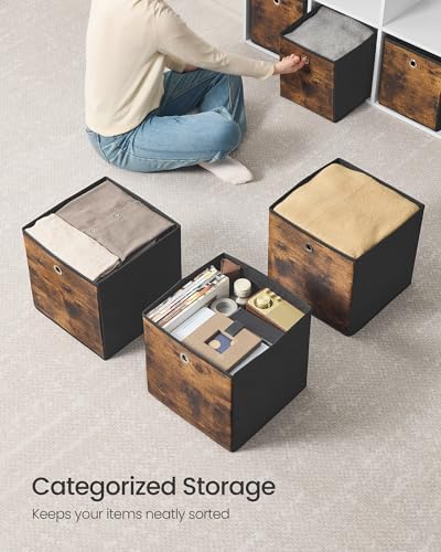 SONGMICS Storage Cubes, Set of 8, 13-Inch Foldable Closet Organizers - Image 4
