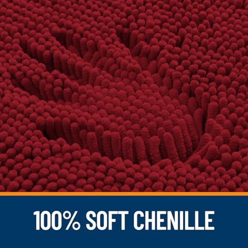 OLANLY Large Bathroom Rugs 59x35, Extra Soft Absorbent Chenille Bath Rugs - Image 3