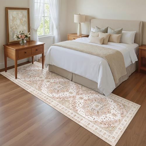 Madane Hallway Runner Rug 2x8 Washable Kitchen Rugs Non-Slip, Pink - Image 4