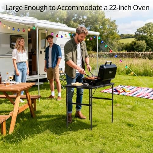 Anbte 3ft Portable Grill Table Max 29.5", 2 Adjustable Heights, 31" X 22" - Image 2