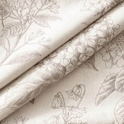 Set of 2 Lumbar Floral Pillow Covers 12x20 Inch Light Camel - Image 2