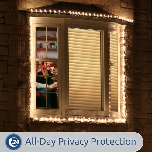 rabbitgoo Frosted Glass Window Privacy Film, Blinds Pattern, 23.6" x 78.7" - Image 7
