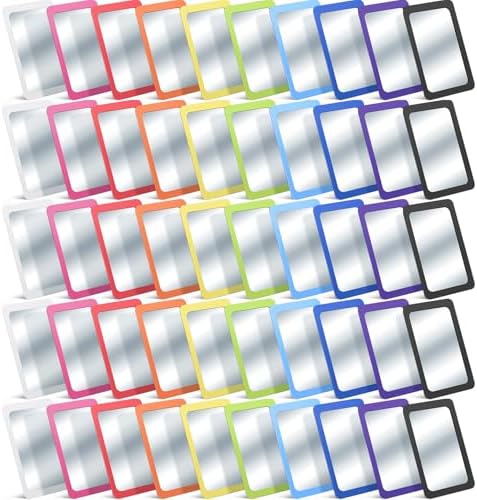 Dandat 50 Pcs 6x4 Shatter Proof Unbreakable Kids Mirrors, Cute Colors by Dandat