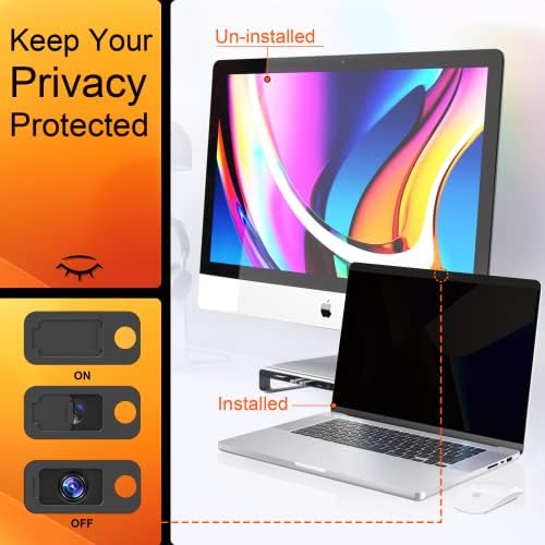 Mamol Privacy Screen MacBook Pro 16 Inch 2019 (A2141), Magnetic Removable Anti Glare Blue Light Filter Privacy Screen Protector with Webcam Cover for 16'' Apple Mac Laptop - Image 2