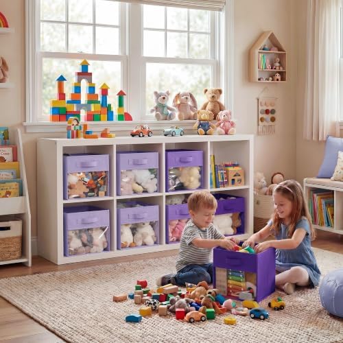 GRANNY SAYS 11 Inch Storage Cube Organizer Bins, Purple Gradient, 6-Pack - Image 3