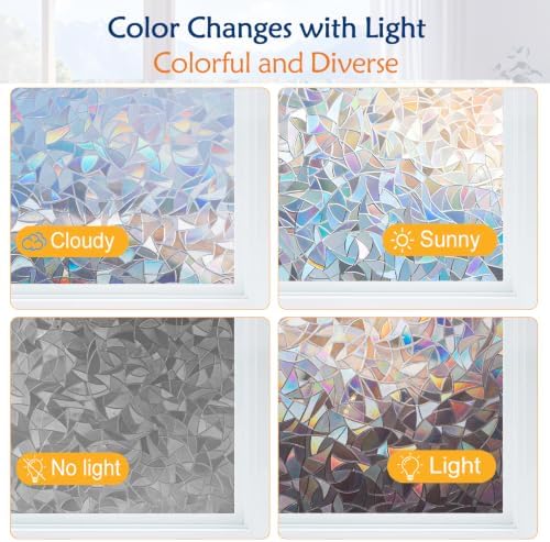 Window Privacy Film Window Coloring Rainbow Film - Image 6