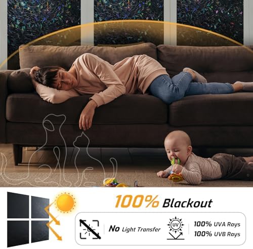 LUTE Blackout Window Film, Sun Light Blocking Window Film - Image 4