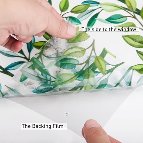 Donox Window Privacy Film, 3D Decorative Window Vinyl Decorative Stained Glass Window Film, Anti-UV Sun Blocker Heat Control for Home, 23.6 Inch x 13.1 Feet (with Installation Tool) - Image 6