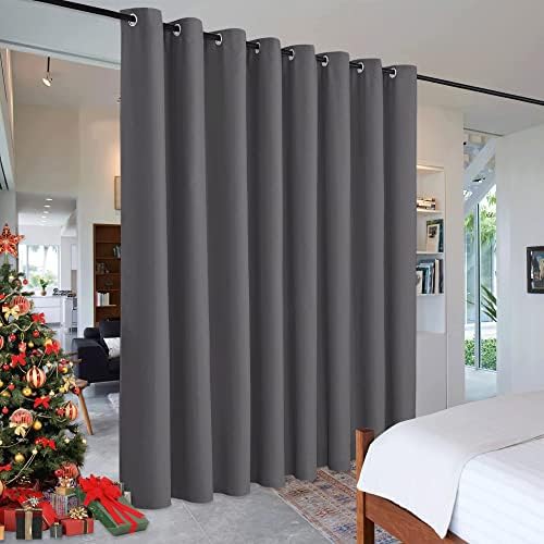 RYB HOME Extra Wide Curtains for Bedroom Closet Office Living Room Divider by RYBHOME