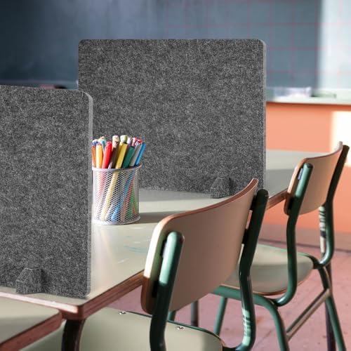 2 Pack Acoustic Desk Dividers, 24" x 20" (Dark Gray) - Image 6