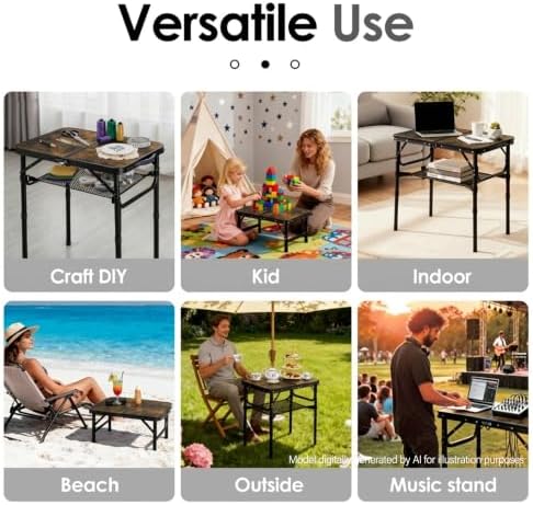 Folding TV Trays Foldable Dinner Tray Food Snack Eating Couch Side Table - Image 6