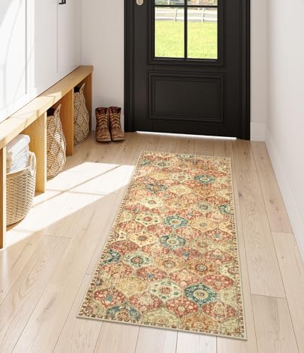 Lahome Moroccan Hallway Rug, 2x5 Washable Kitchen Runner Rug Non Slip - Image 5