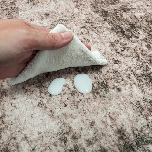 3x5 Living Room Area Rug - Modern Abstract Washable Bedroom Rugs with Non Slip Rubber Backing Indoor Low Pile Carpet for Office Nursery Soft Ultra Thin Home Decor Floor Mat for Bathroom 3x5 Brown - Image 4