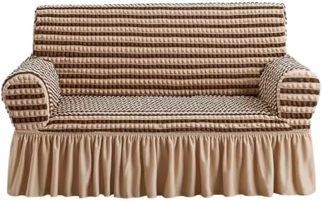 NICEEC Loveseat Covers Washable Love Seat Couch Covers Slipcover with Skirt by NICEEC