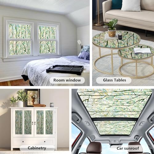 Finnez Window Privacy Film Stained Glass, Rainbow Grove 23.6″ x 157.4″ - Image 5