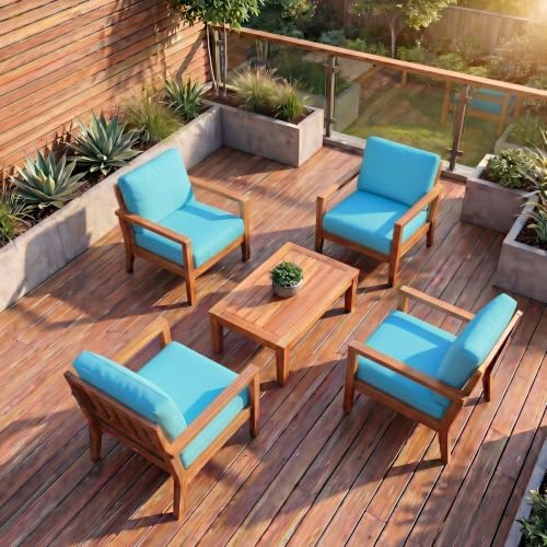8Pcs Patio Cushion Covers Stretch Outdoor Furniture Protector Slipcovers - Image 6