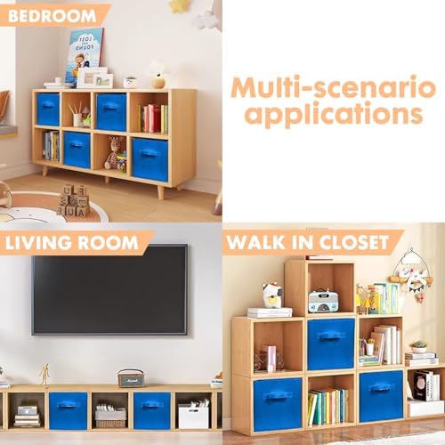 ShellKingdom Storage Bins, Foldable Fabric Storage Cubes And Cloth Storage - Image 5