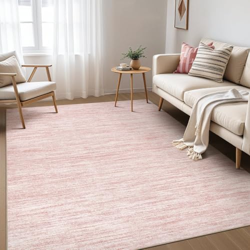 Nakagishi Boho 5x8 Area Rug Living Room Rugs Machine Washable Pink by NakagishiAreaRug