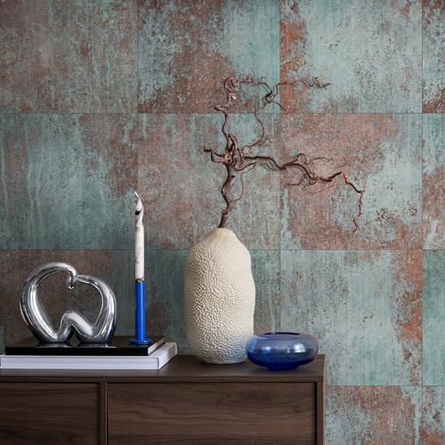 LiveInUrban Flat Metal Wall Panels Rustic Finish for Kitchen- Bronze - Image 2