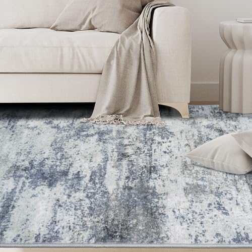 Aelenmu 10x14 Area Rugs for Living Room Washable Dining Room Blue Grey - Image 3