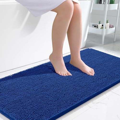 OLANLY Large Bathroom Rugs 50x30, Extra Soft Absorbent Chenille Bath Rugs by OLANLY