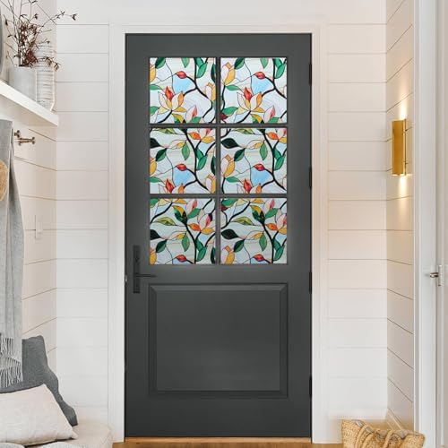 DKTIE 2nd Gen Frosted Glass Window Privacy Film Art Deco 23.6in X 118.1in - Image 4