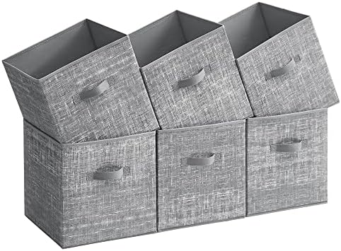 SONGMICS Storage Cubes, Set of 6, 13-Inch Foldable Closet Organizers by Unknown