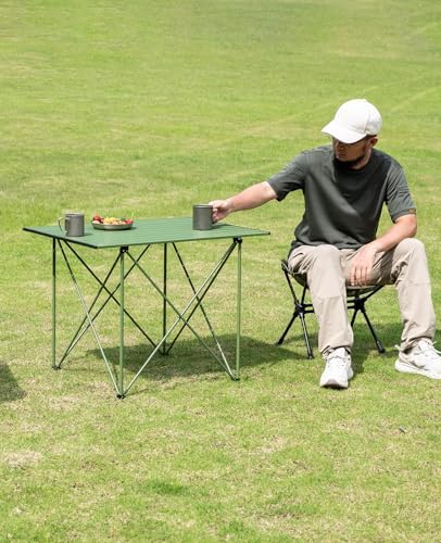 iClimb Ultralight Compact Camping Folding Table (Reinforced Green - XL) - Image 2