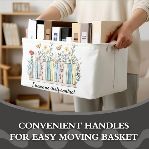 Marsui 1 Pcs TBR Basket Book Bin I Have No Shelf Control, Fresh Color - Image 4