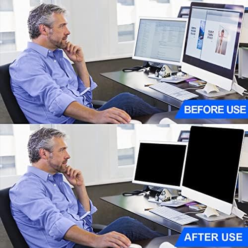 Computer Privacy Screen Filter 21.5 Hanging Monitor Privacy Screen Protector for 16:9 Aspect Ratio Widescreen Computer Monitor, Eye Protection Anti Glare Blue Light Screen Protector - Image 5