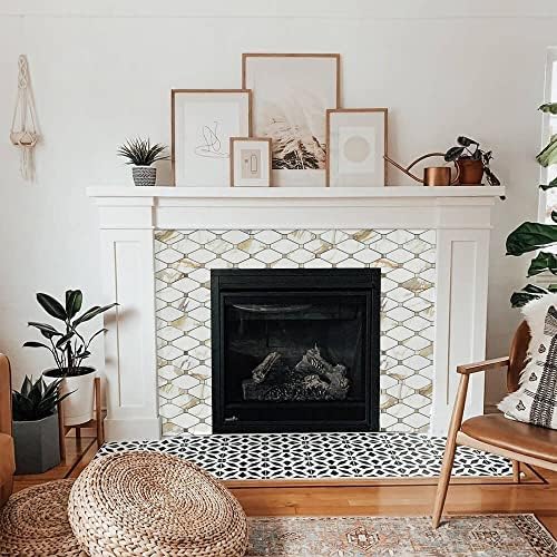 STICKGOO 10 Sheets Peel and Stick Backsplash, Calacatta Golden - Image 5