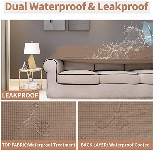 Easy-Going 100% Waterproof Oversized Loveseat Cover, Couch Cover for Sofa - Image 3