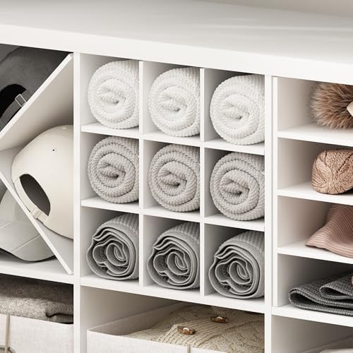 Furinno Cubicle Cube Insert, 9-Compartment Cube Organizer, Fits into Furinno Extra Thick Cubes, for Organizers and Storage, White (Does not fit IKEA Kallax Shelving) - Image 5