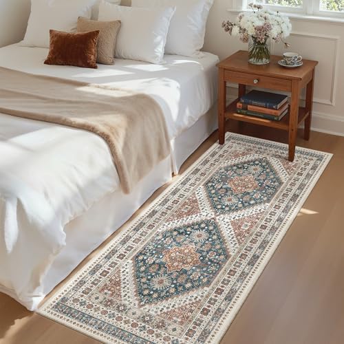 Madane Hallway Runner Rug 2x5 Washable Entry Rugs Non-Slip, Navy Blue by Madane