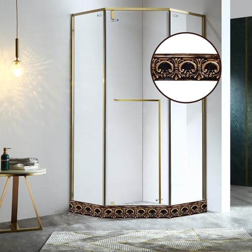 Flexible Self-Adhesive Molding Trim - 9.9 Feet Peel and Stick Wall, Ceiling, Cabinet Border, Mirror Frame for Home Decor (Brass) - Image 6