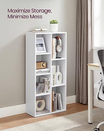 VASAGLE Set of 2 Bookshelves, 5 Cubes, 19.7 x 9.4 x 41.7 Inches - Image 4