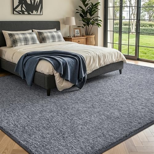 5x7 Grey Blue/White Area Rug Non-Slip Washable Soft for Living Room Bedroom - Image 2