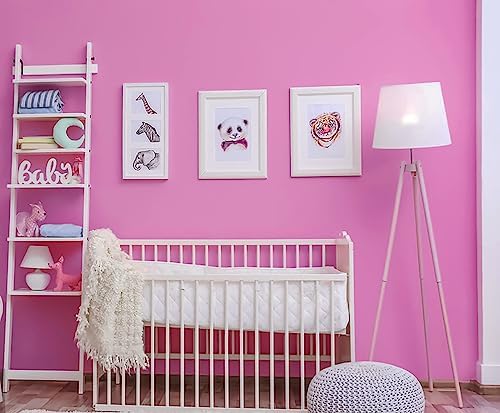 118"x15.7" Pink Peel and Stick Wallpaper Solid Color Pink Contact Paper for Cabinets Self-Adhesive Removable Girls Bedroom Kids Room Decor Vinyl Roll Matte MP25 - Image 2