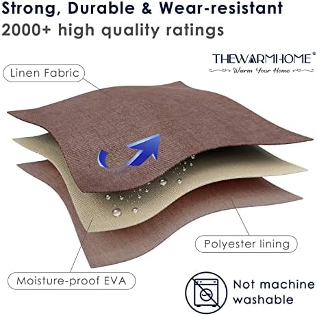 TheWarmHome Fabric Storage Basket for Home, Shelf, Closet - Canvas Bin for Dog Toys and Baby Items (Brown, 1 Pack, 13.8L9.8W6.7H) - Image 5
